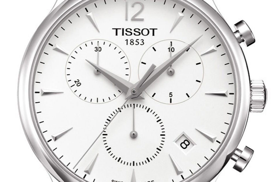 Tissot T Classic Tradition Chronograph White Dial Silver Steel Strap Watch For Men - T063.617.11.037.00 Buy Now By Tissot