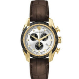 Versace V-Ray Chronograph Quartz White Dial Brown Leather Strap Watch For Men - VE2I00221 Buy Now By Versace