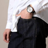 Calvin Klein High Noon Chronograph White Dial Black Leather Strap Watch for Men - K8M271C6 Buy Now By Calvin Klein