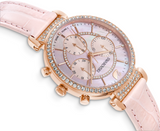 Swarovski Passage Chrono Pink Dial Pink Leather Strap Watch for Women - 5580352 Buy Now By Swarovski