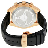 Tissot PRS 516 Chronograph Black Dial Black Leather Strap Watch For Men - T100.417.36.051.00 Buy Now By Tissot