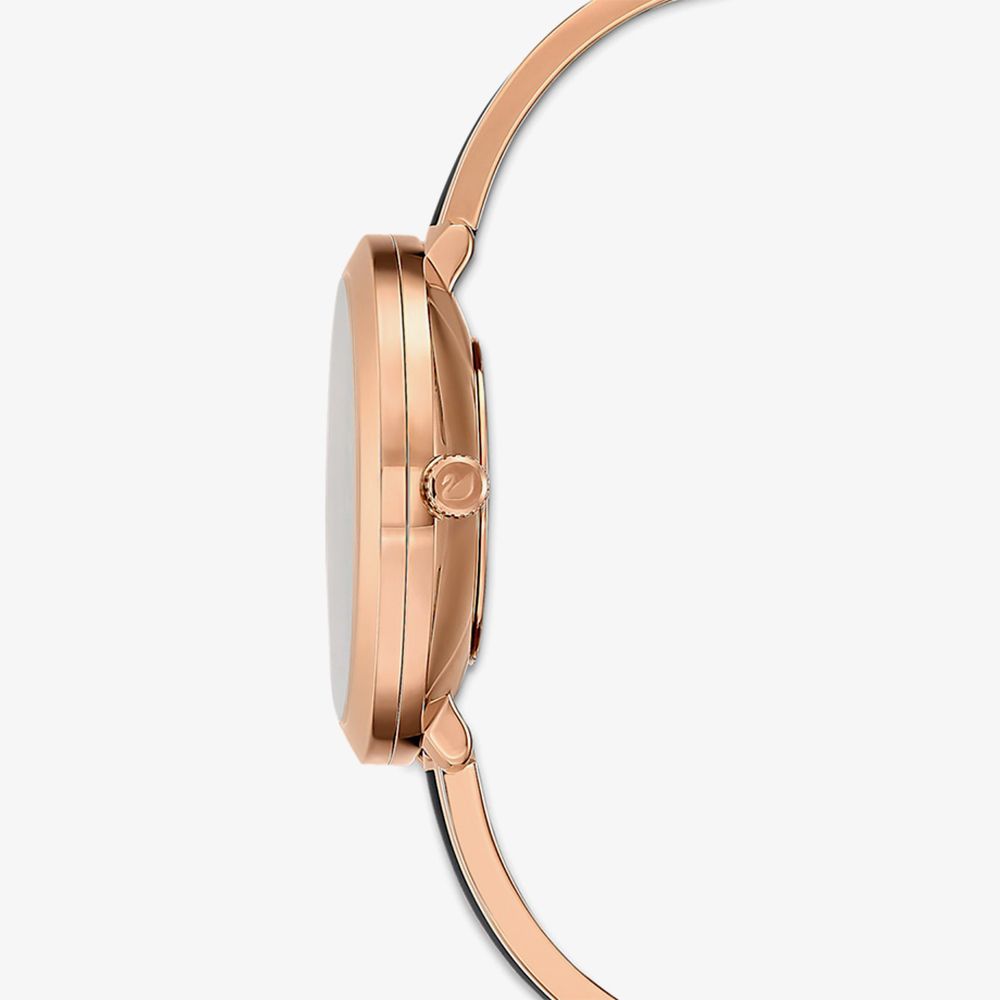 Swarovski Crystalline Delight Black Dial Two Tone Steel Strap Watch for Women - 5580530 Buy Now By Swarovski