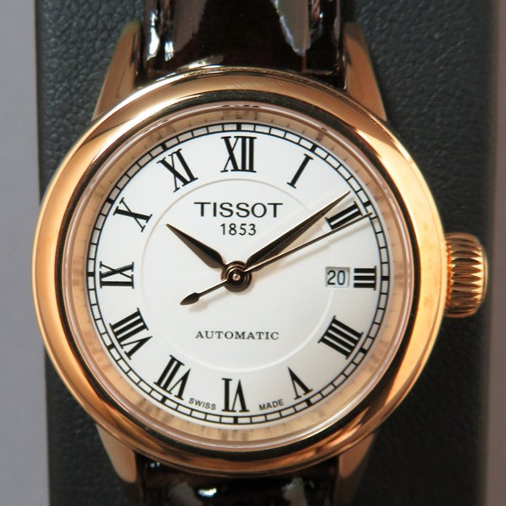 Tissot T Classic Carson White Dial Brown Leather Strap Watch For Women - T085.207.36.013.00