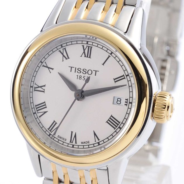 Tissot Carson Lady White Dial Two Tone Steel Strap Watch For Women - T085.210.22.013.00 Buy Now By Tissot