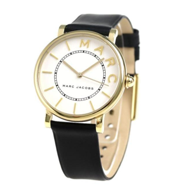 Marc Jacobs Roxy White Dial Black Leather Strap Watch for Women - MJ1532 Buy Now By Marc Jacobs