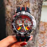 Tissot T Race Chronograph Stefan Bradl Special Edition Black Dial Black Rubber Strap Watch for Men - T092.417.27.057.02 Buy Now By Tissot