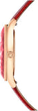 Swarovski Octea Nova Quartz Red Dial Red Leather Strap Watch for Women - 5650002 Buy Now By Swarovski