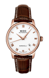 Mido Baroncelli III Automatic Silver Dial Brown Leather Strap Watch For Men - M8600.2.21.8 Buy Now By Mido