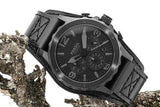 Fossil Nate Chronograph Black Dial Black Leather Strap Watch for Men - JR1510 Buy Now By Fossil