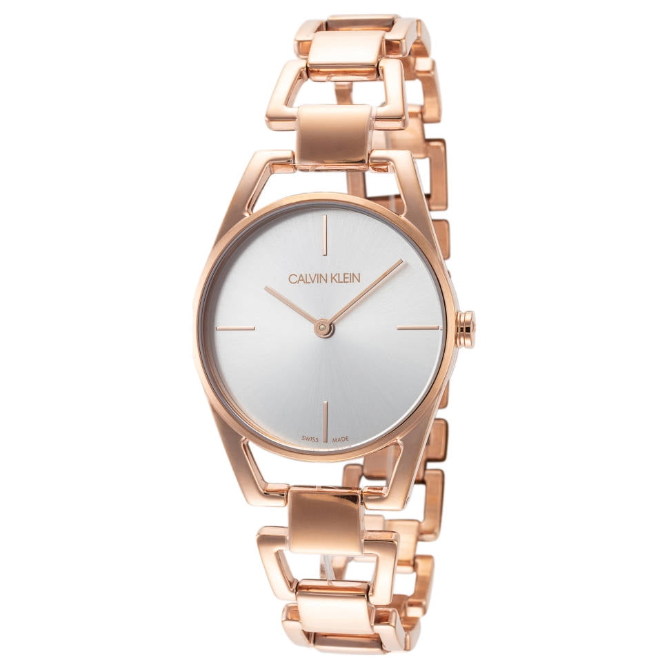 Calvin Klein Dainty White Dial Rose Gold Steel Strap Watch for Women - K7L23646 Buy Now By Calvin Klein