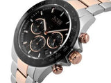 Hugo Boss Here Chronograph Black Dial Two Tone Steel Strap Watch for Men - 1513757 Buy Now By Hugo Boss