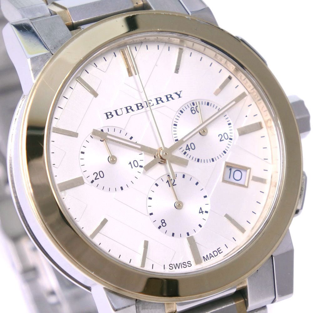Burberry The City White Dial Two Tone Steel Strap Watch for Men - BU9751 Buy Now By Burberry