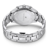 Swarovski Octea Lux Sport Chronograph Black Dial Silver Steel Strap Watch for Women - 5610520 Buy Now By Swarovski