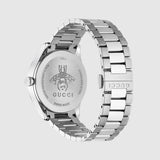 Gucci G Timeless Black Dial Silver Steel Strap Watch For Women - YA126573A Buy Now By Gucci