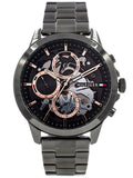 Tommy Hilfiger Henry Chronograph Grey Dial Grey Steel Strap Watch For Men - 1710479 Buy Now By Tommy Hilfiger