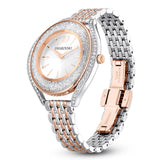 Swarovski Crystalline Aura White Dial Two Tone Mesh Strap Watch for Women - 5644075 Buy Now By Swarovski