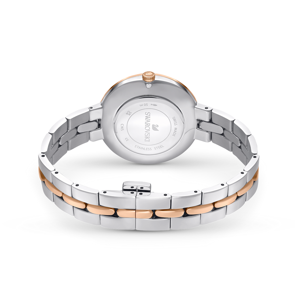 Swarovski Cosmopolitan Crystals Silver Dial Two Tone Steel Strap Watch for Women - 5644081 Buy Now By Swarovski