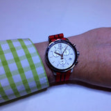 Tissot Quickster Chronograph NBA Chicago Bulls White Dial Red NATO Strap Watch For Men - T095.417.17.037.04 Buy Now By Tissot