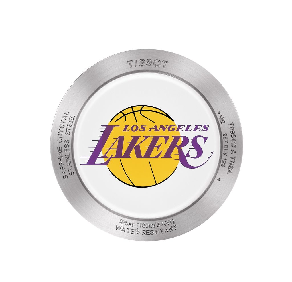 Tissot Quickster Chronograph NBA LA Lakers White Dial Yellow NATO Strap Watch for Men - T095.417.17.037.05 Buy Now By Tissot