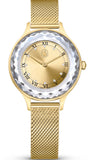 Swarovski Octea Nova Analog Gold Dial Gold Mesh Strap Watch for Women - 5649993 Buy Now By Swarovski