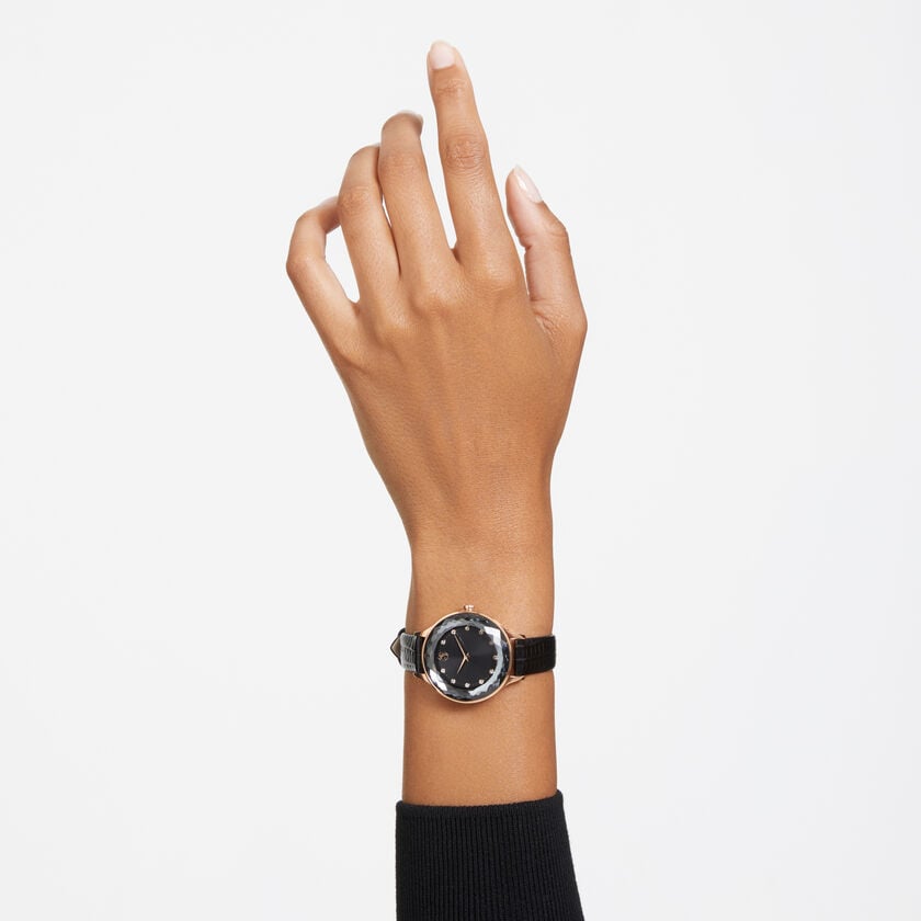 Swarovski Octea Nova Blue Dial Blue Leather Strap Watch for Women - 5295349 Buy Now By Swarovski