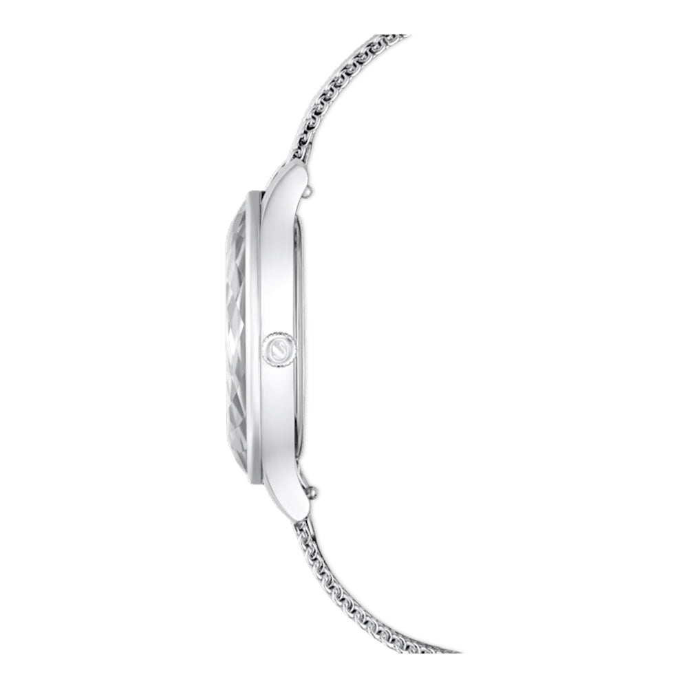 Swarovski Octea Nova Silver Dial Silver Mesh Strap Watch for Women - 5650039 Buy Now By Swarovski
