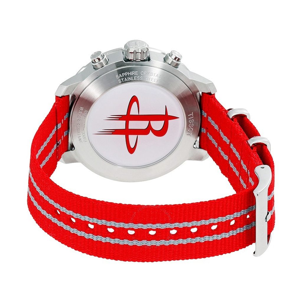 Tissot Quickster Chronograph NBA Houston Rockets Special Edition White Dial Two Tone NATO Strap Watch for Men - T095.417.17.037.12 Buy Now By Tissot