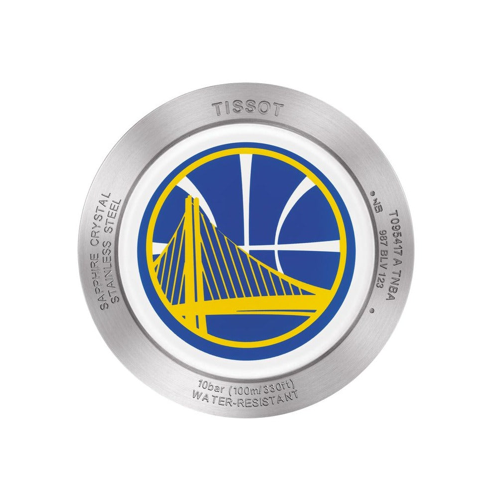 Tissot Quickster Chronograph NBA Golden State Warriors White Dial Two Tone NATO Strap Watch for Men - T095.417.17.037.15 Buy Now By Tissot