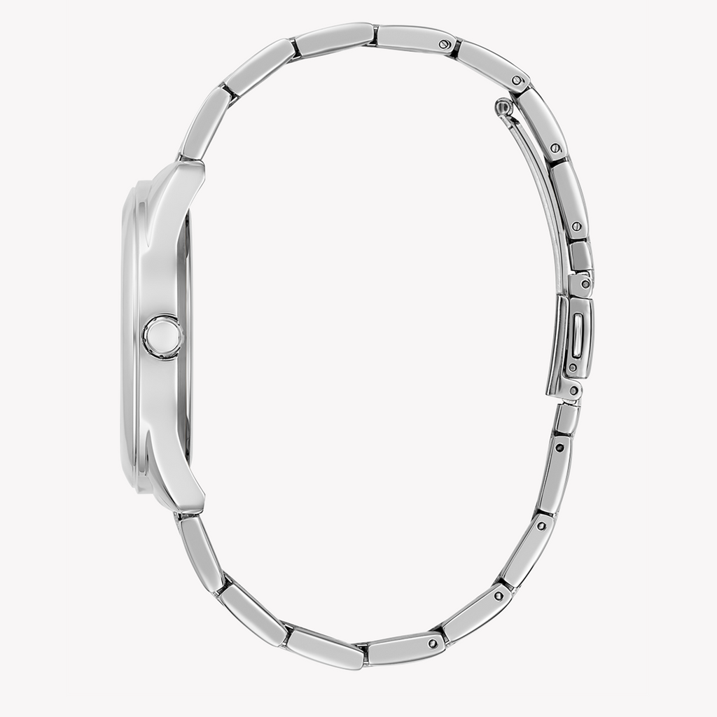 Guess Cubed Analog Silver Dial Silver Steel Strap Watch For Women - GW0606L1 Buy Now By Guess