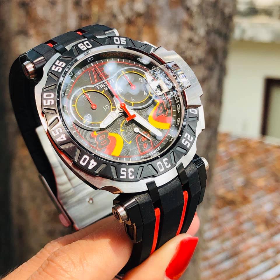 Tissot T Race Chronograph Stefan Bradl Special Edition Black Dial Black Rubber Strap Watch for Men - T092.417.27.057.02 Buy Now By Tissot