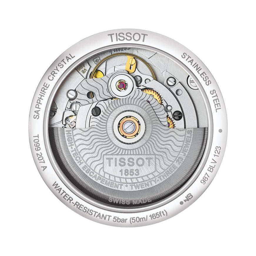 Tissot Chemin Des Tourelles Powermatic 80 Lady Blue Dial Blue Leather Strap Watch For Women - T099.207.16.047.00 Buy Now By Tissot