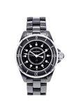 Chanel J12 Quartz Diamonds Black Dial Black Steel Strap Watch for Women - J12 H1625 Buy Now By Chanel
