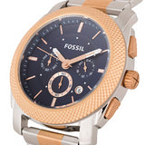 Fossil Machine Blue Dial Two Tone Steel Strap Watch for Men - FS5037 Buy Now By Fossil