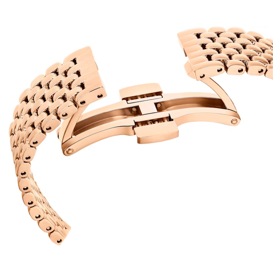 Swarovski Certa Crystals Silver Dial Rose Gold Steel Strap Watch for Women - 5672981 Buy Now By Swarovski