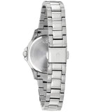 Bulova Crystal Silver Dial Silver Steel Strap Watch for Women - 96L226 Buy Now By Bulova