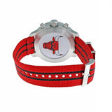 Tissot Quickster Chronograph NBA Chicago Bulls White Dial Red NATO Strap Watch For Men - T095.417.17.037.04 Buy Now By Tissot