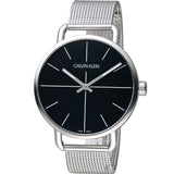 Calvin Klein Even Black Dial Silver Mesh Bracelet Watch for Women - K7B21121 Buy Now By Calvin Klein