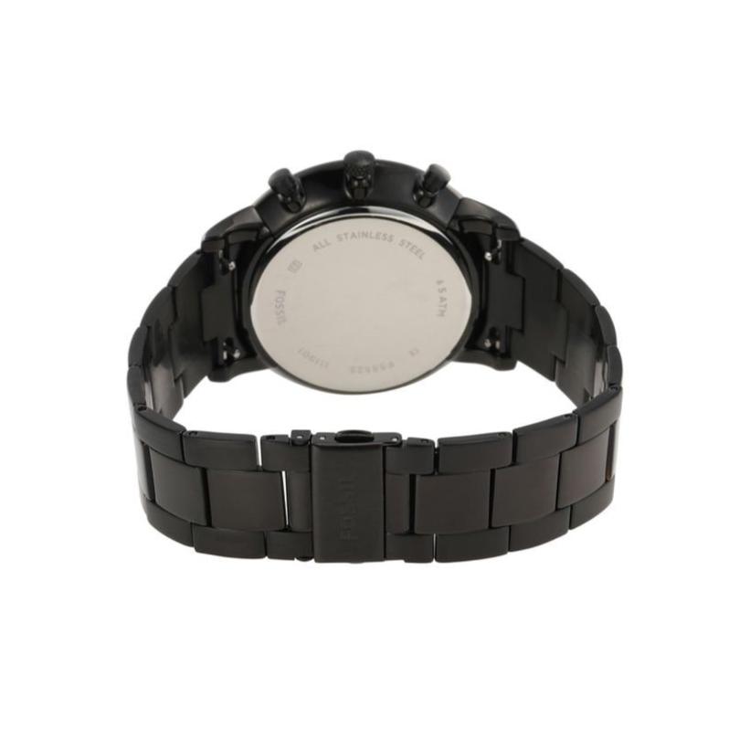 Fossil Neutra Chronograph Black Dial Black Steel Strap Watch for Men - FS5525 Buy Now By Fossil