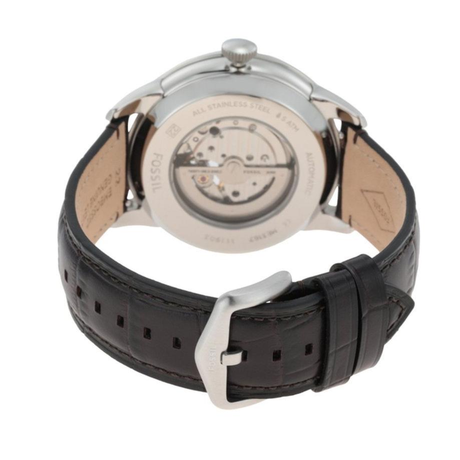 Fossil Townsman Automatic Chronograph White Dial Blue Leather Strap Watch for Men - ME3167 Buy Now By Fossil