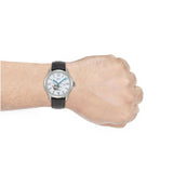 Fossil Townsman Automatic Chronograph White Dial Blue Leather Strap Watch for Men - ME3167 Buy Now By Fossil