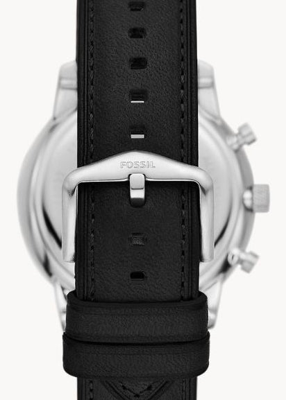Fossil Neutra Chronograph White Dial Black Leather Strap Watch for Men - FS6023 Buy Now By Fossil