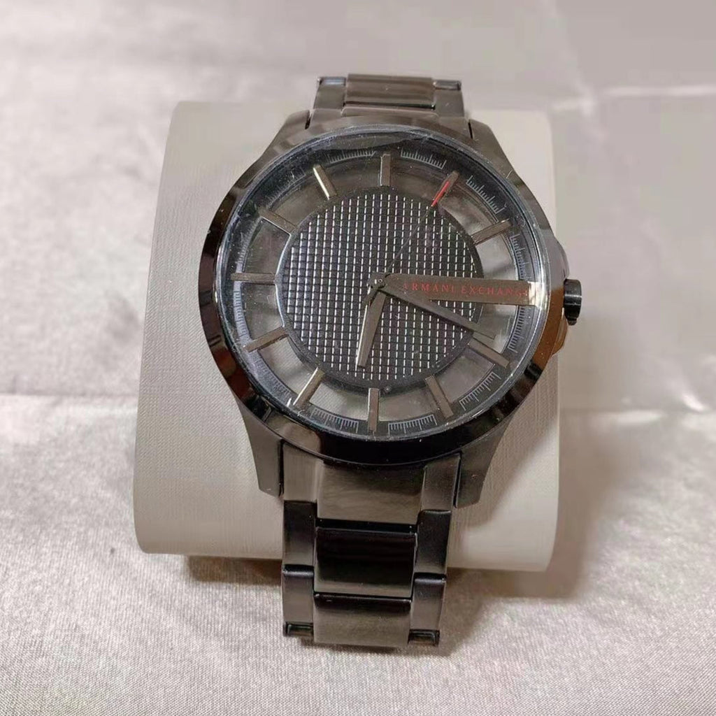 Armani Exchange Hampton Chronograph Black Dial Black Steel Strap Watch For Men - AX2189 Buy Now By Armani Exchange