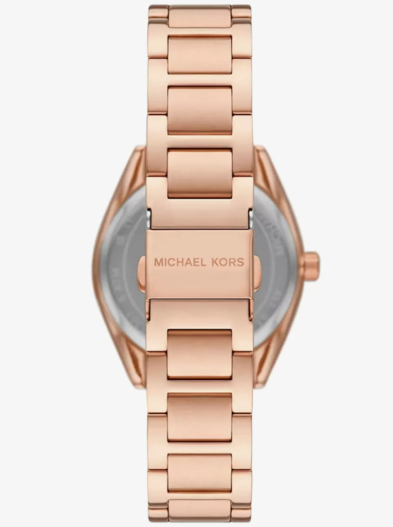 Michael Kors Janelle Quartz Maroon Dial Rose Gold Steel Strap Watch For Women - MK7382 Buy Now By Michael Kors