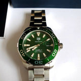 Tag Heuer Aquaracer Green Dial Watch for Men - WAY201S.BA0927