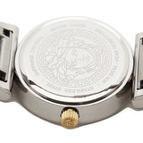Versace V Metal Icon Silver Dial Silver & Grey Strap Watch for Women - VLC120016 Buy Now By Versace