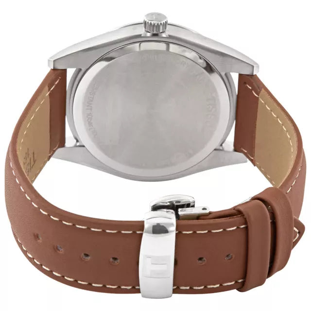 Tissot Gentleman Silver Dial Brown Leather Strap Watch For Men - T127.410.16.031.00 Buy Now By Tissot