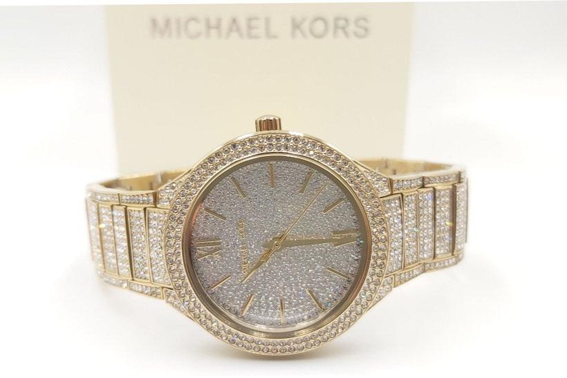 Michael Kors Kerry Crystals Gold Dial Gold Steel Strap Watch For Women - MK3360 Buy Now By Michael Kors