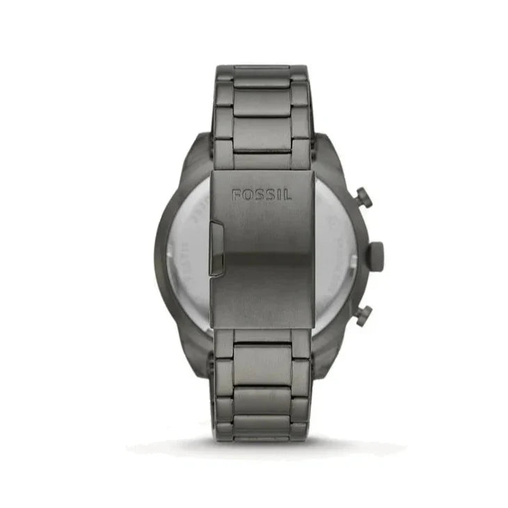 Fossil Bronson Chronograph Blue Dial Grey Steel Strap Watch for Men - FS5711 Buy Now By Fossil