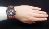 Tissot T Race Chronograph Black Dial Red Silicone Strap Watch For Men - T115.417.27.051.00 Buy Now By Tissot