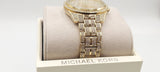 Michael Kors Lauryn Crystals Gold Dial Gold Steel Strap Watch For Women - MK3930 Buy Now By Michael Kors
